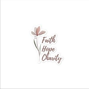 1 Corinthians 13:13 Vinyl Sticker